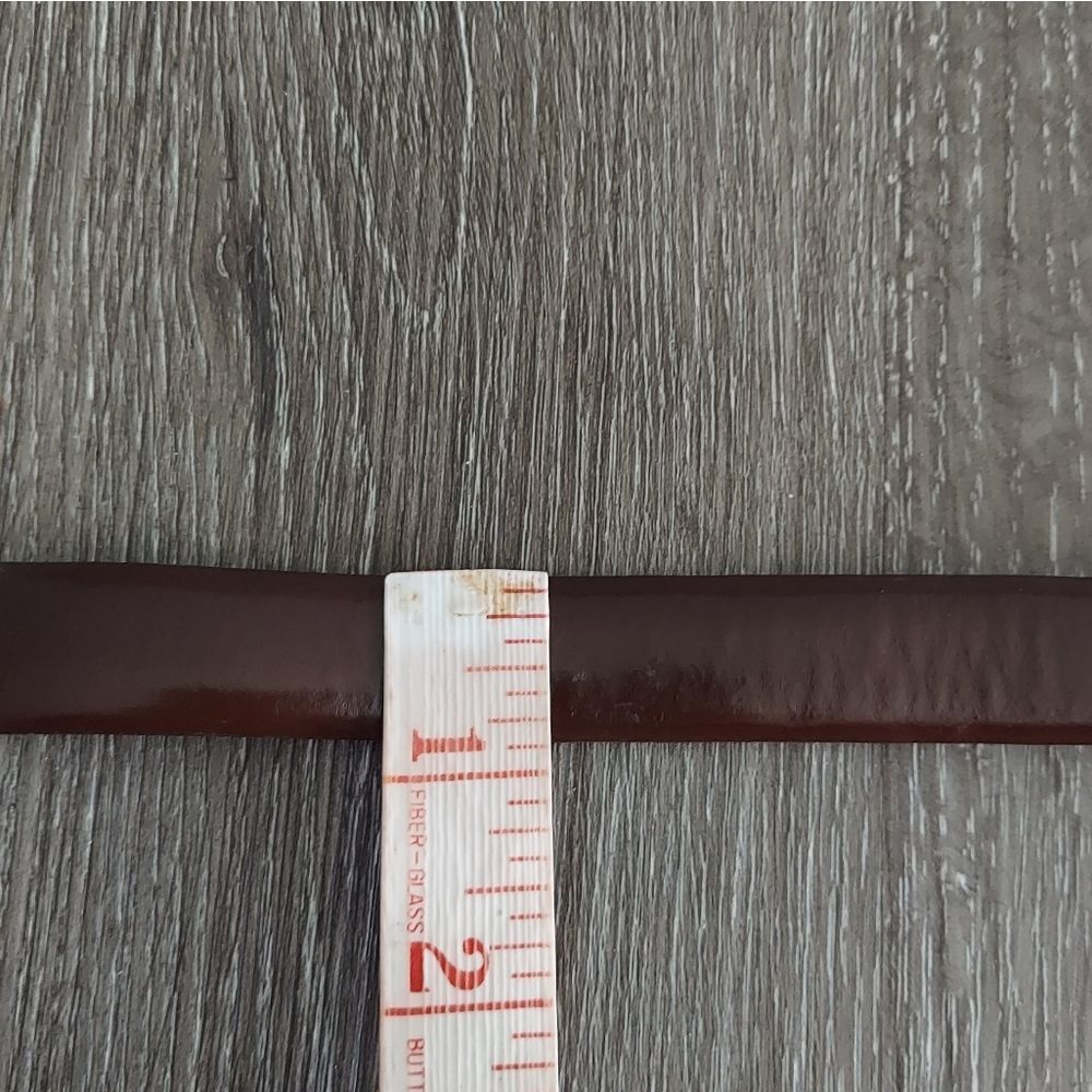 INC International Concepts Brown Belt with Silver Chain Detail XL - Picture 6 of 6